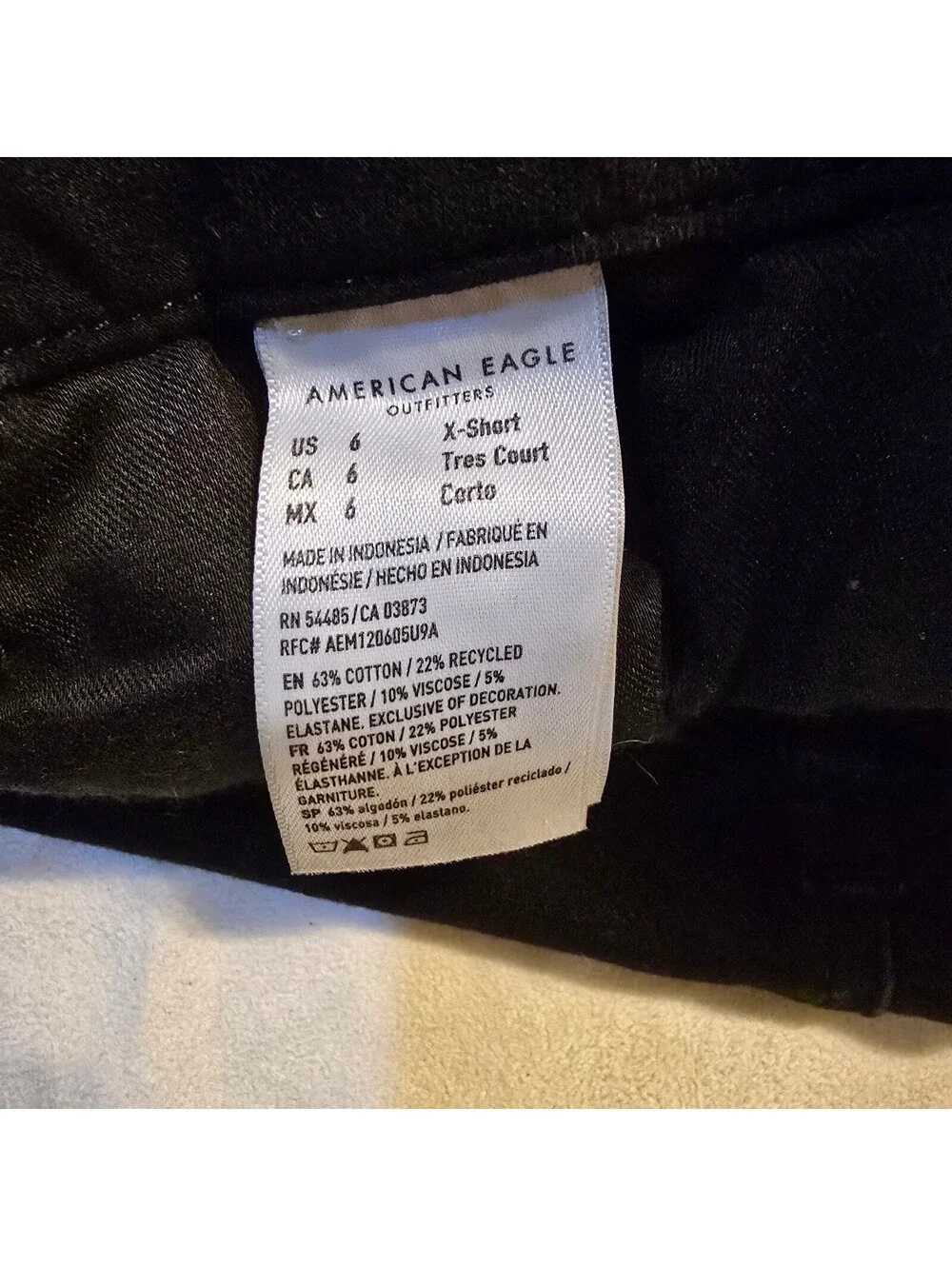 American Eagle Black Dream Stretch Skinny Jeans
